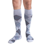 REJUVA Argyle Smoke Below Knee Socks 15 - 20mmHG - Soul Legs