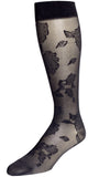 Designer Compression Stockings - REJUVA Sheer Floral 15 - 20mmHG - Soul Legs