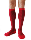 SOUL LEGS Men's Red Diamond Block Dress Socks 15 - 20 mmHG - Soul Legs