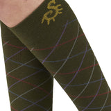 SOLIDEA Bamboo Rumba Knee High Socks Olive 18/24 mmHg - Soul Legs