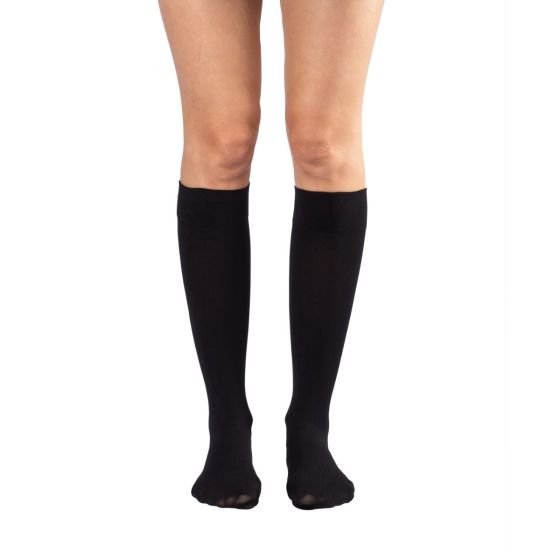 SOUL LEGS Opaque Black Below Knee Stockings (Very Firm & Strong) 20 - 30mmHG