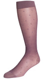 REJUVA Sheer Dot Plum Below Knee Stockings 15 - 20mmHG - Soul Legs